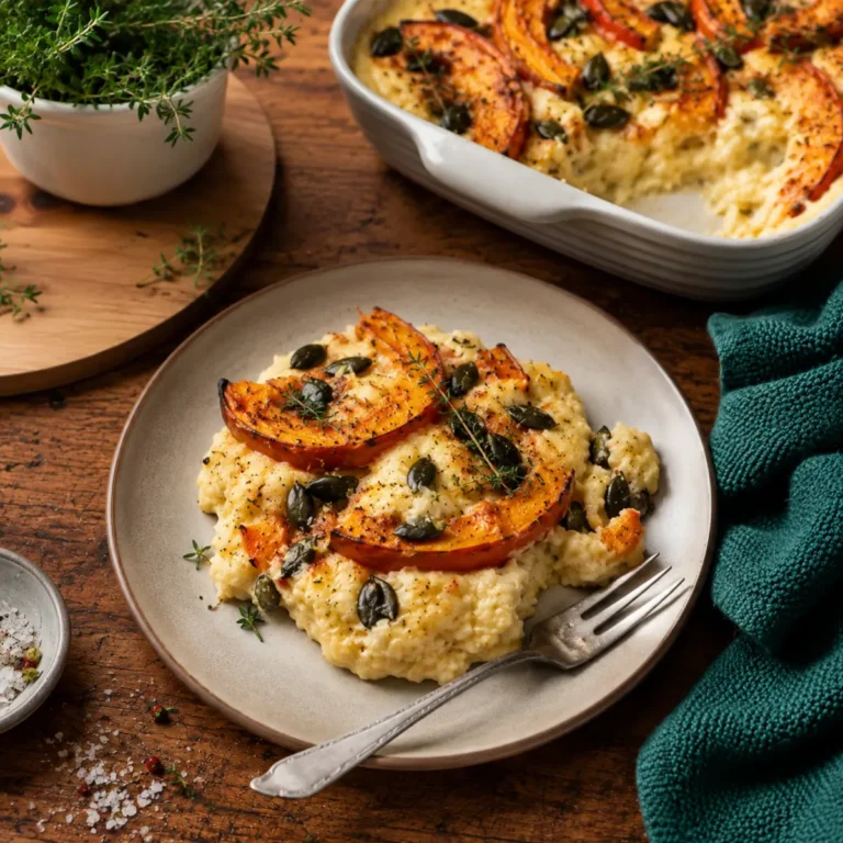 Kürbislasagne mit Mozzarella