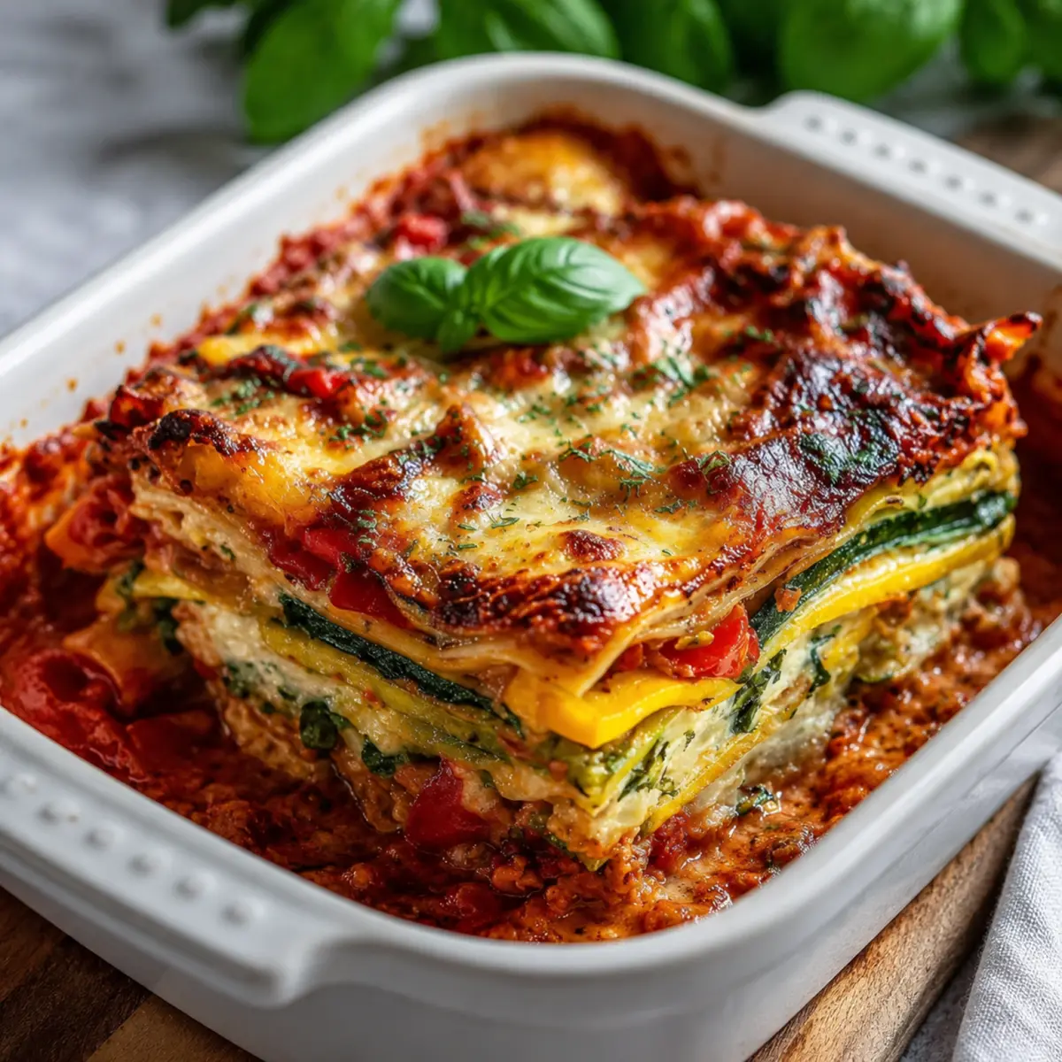Proteinreiche Gemüselasagne