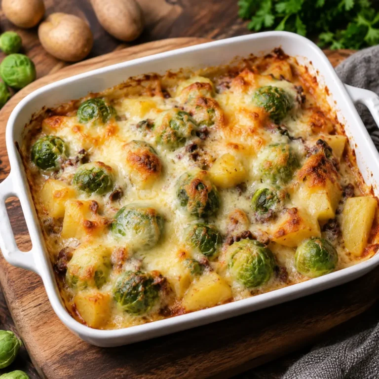 Rosenkohl-Hackfleisch-Auflauf