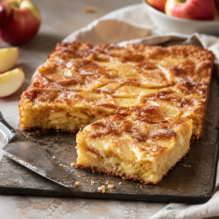 Schwedischer Apfelkuchen vom Blech