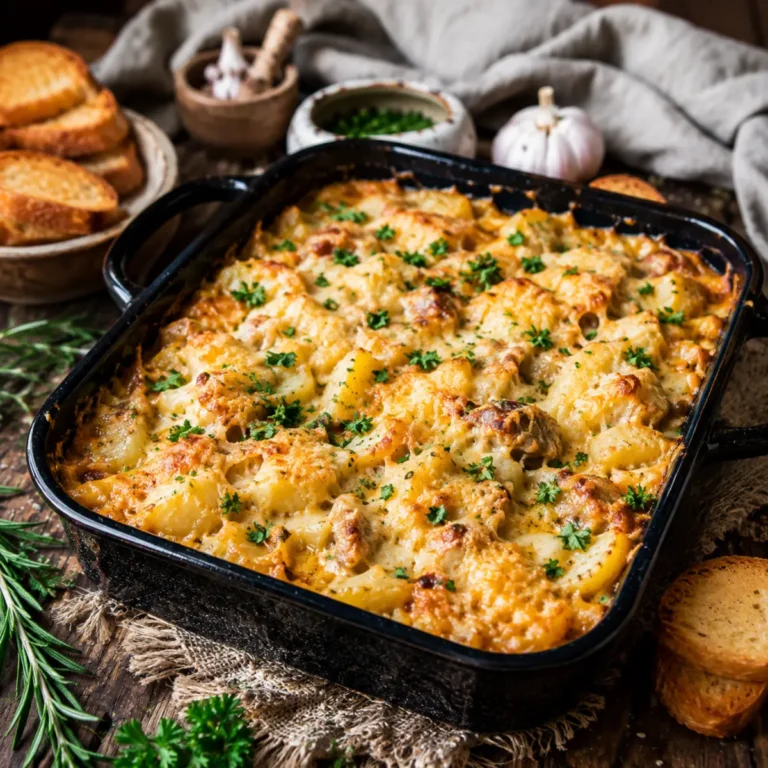 Veganer Kartoffel-Brokkoli-Auflauf