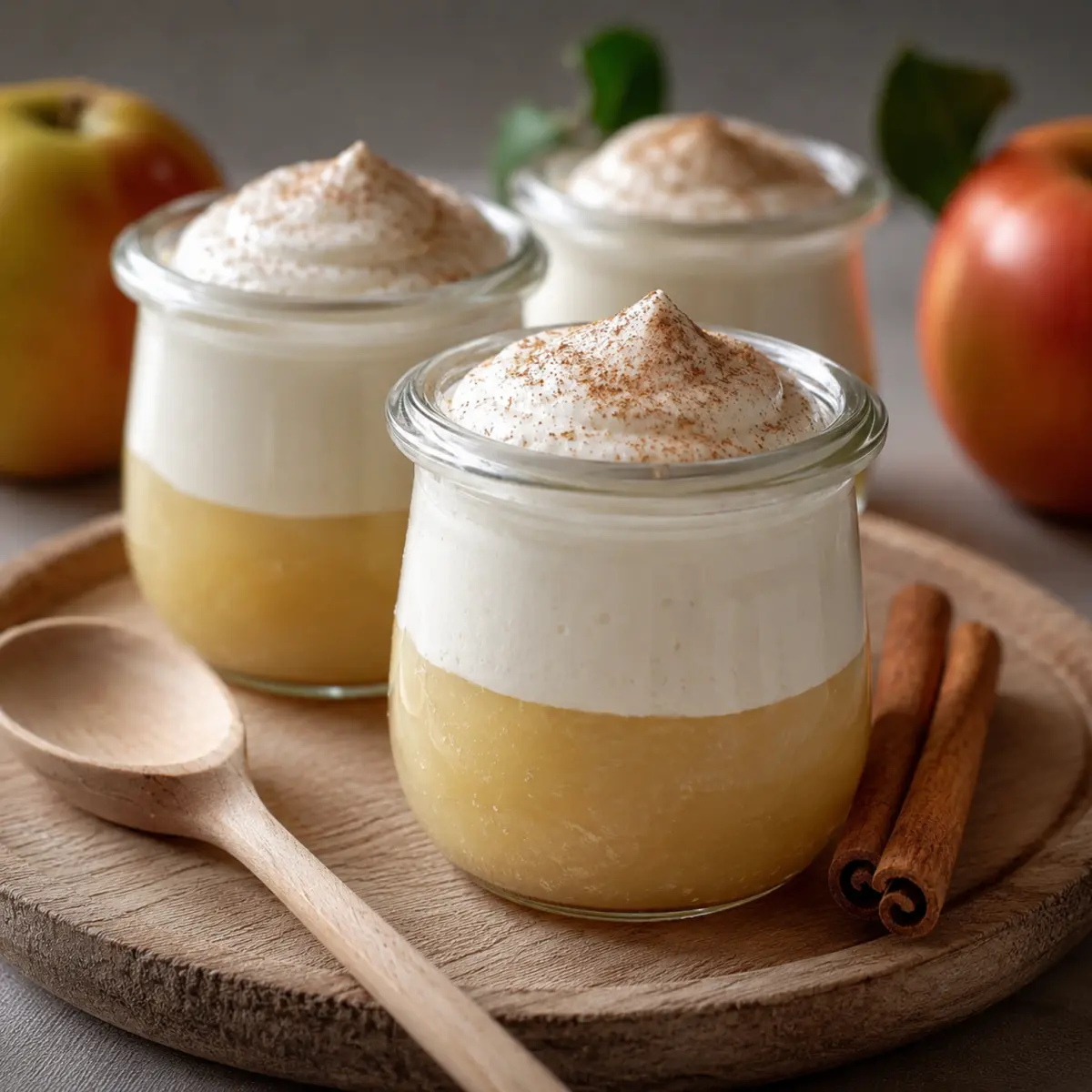 Zimtcreme mit Apfelmus