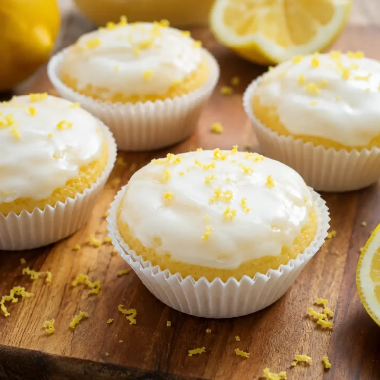 Zitronenmuffins mit Joghurt und Öl